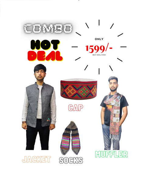 kullu sweater himachali sweater Angoora Woolen Muffler angora muffler men angora wool muffler himachali sweater kullu sweater combo deal socks muffler jacket stole