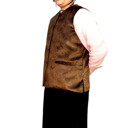 Rampuri Nehru jacket FOR LIGHT WINTER AND PARTY WEAR BROWN