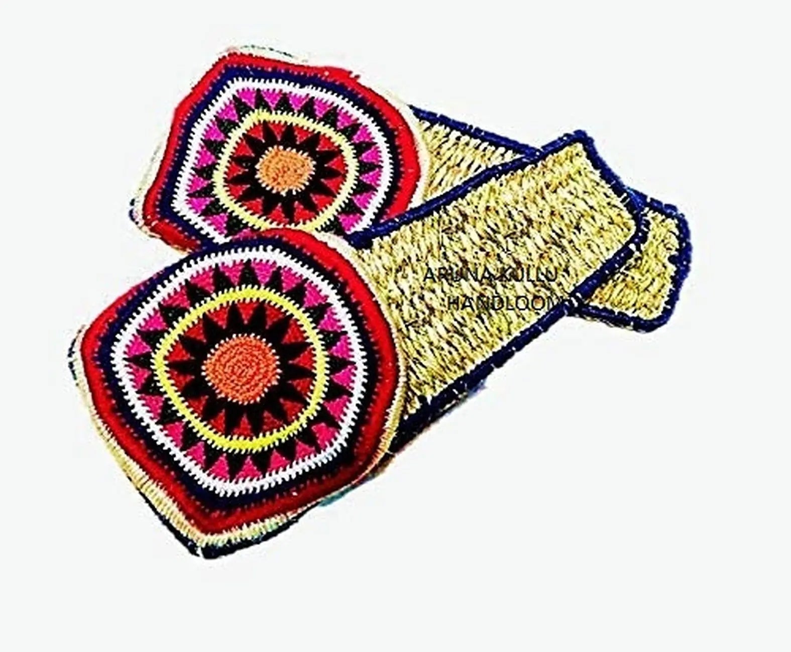 ARUNA Unisex Kullu Multicolour Jute Shoes for Kitchen Temple.