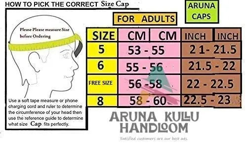 kullu cap sizes