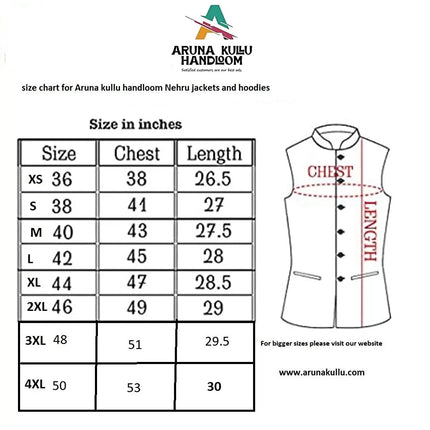 kullu jacket sizes