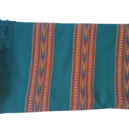 ANGORA Shawl with Beautiful TRIPLE BORDER Kullu Weaving Designed for Women