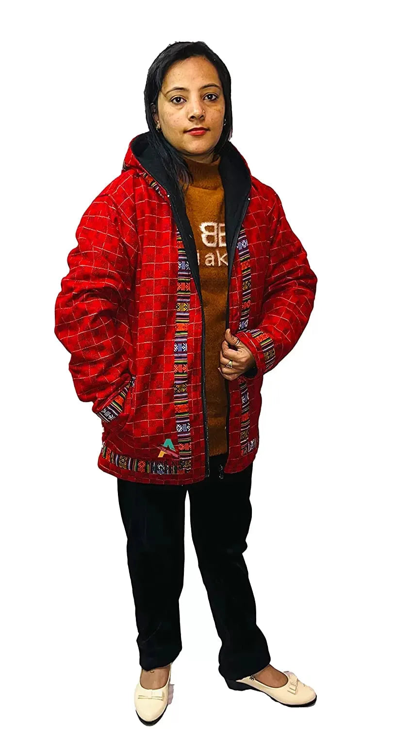 Pahadi jacket kullu jacket himachal jacket online himachali hoodie kullu manali jacket Pahari jacket