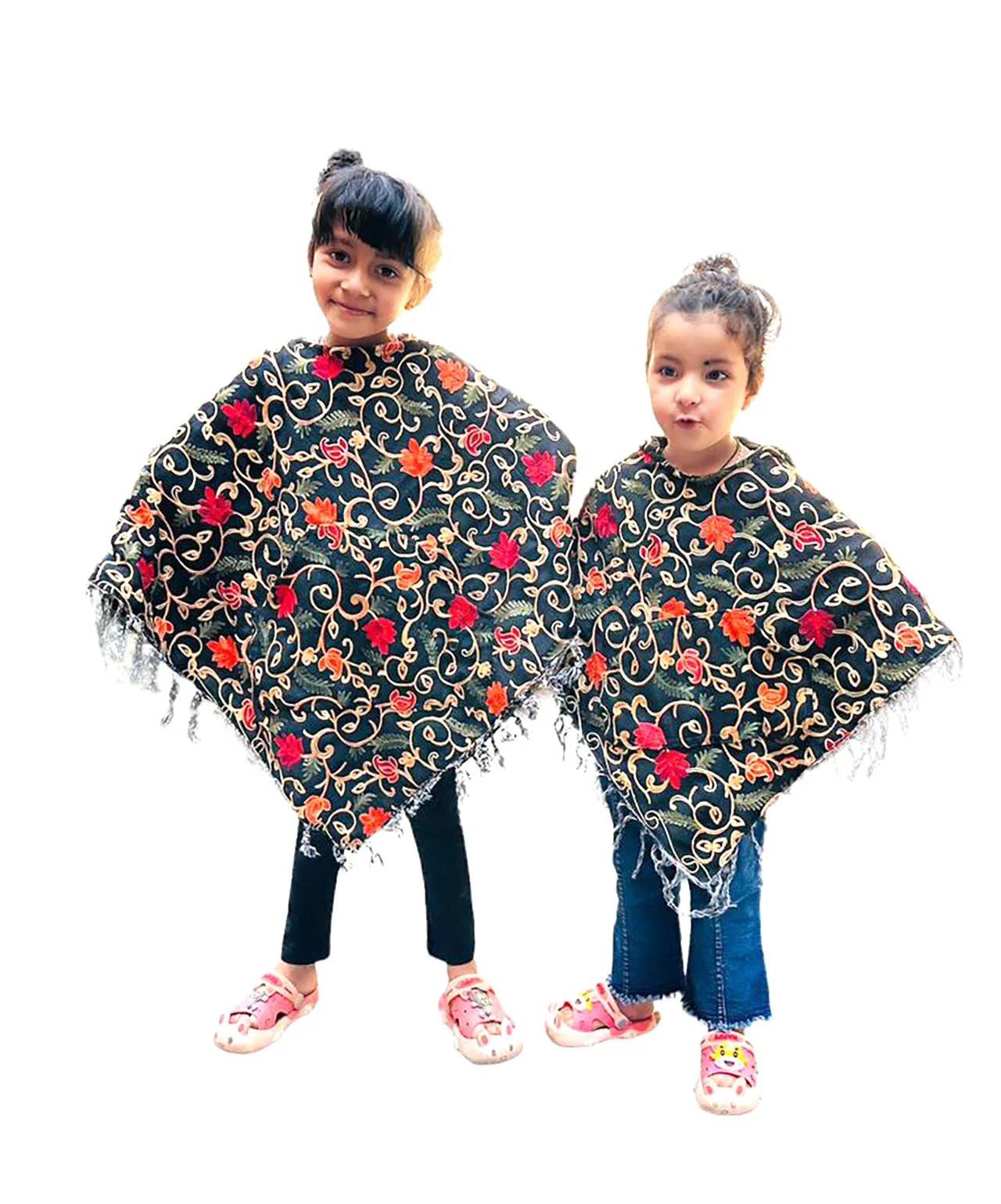 poncho for baby girl woolen poncho for baby girl poncho for kids poncho for 10 year old woolen shrug for baby girl