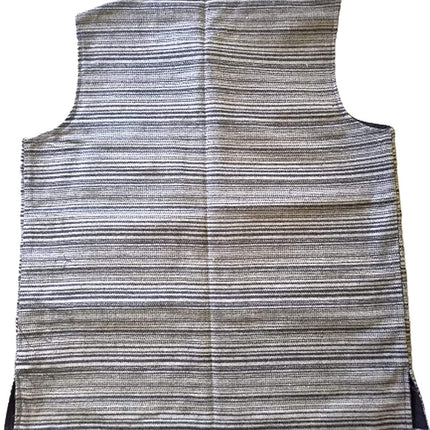 Nehru Jacket PURE ANGORA WOOL ( BLACK & GREY )