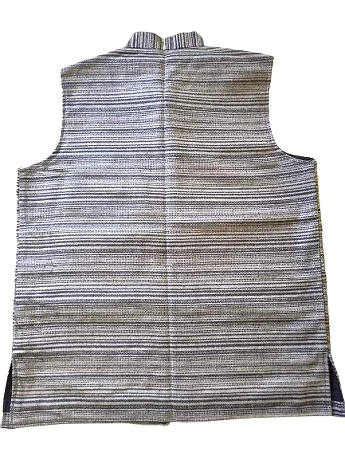 Nehru Jacket PURE ANGORA WOOL ( BLACK & GREY ).