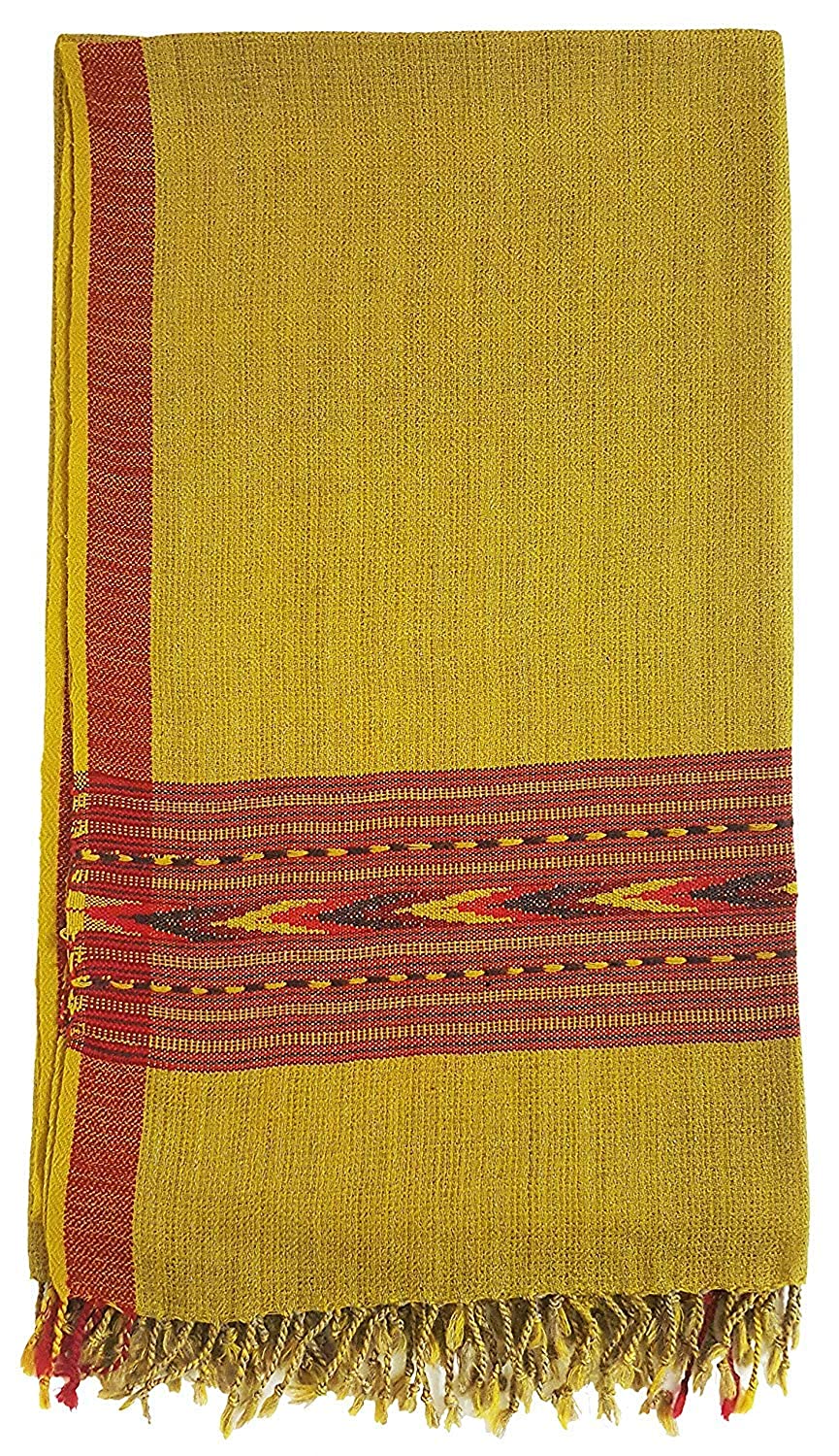 ARUNA Premium Pure Wool Kullu Shawl Unisex