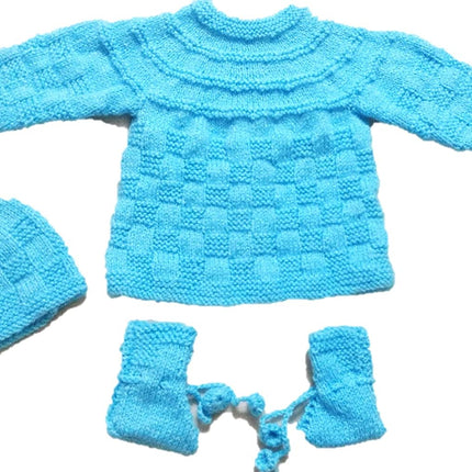 Newborn baby winter clothes PURE WOOL  NEW BORN BABY SET FROZEN COLOR