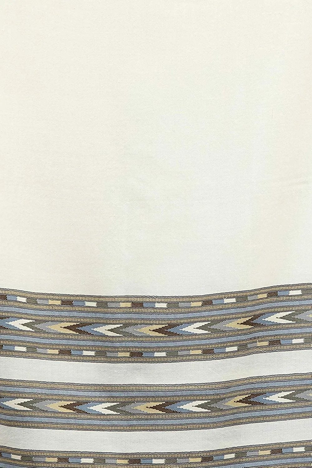 Pearl-White Shawl from Kullu Triple - Off-White