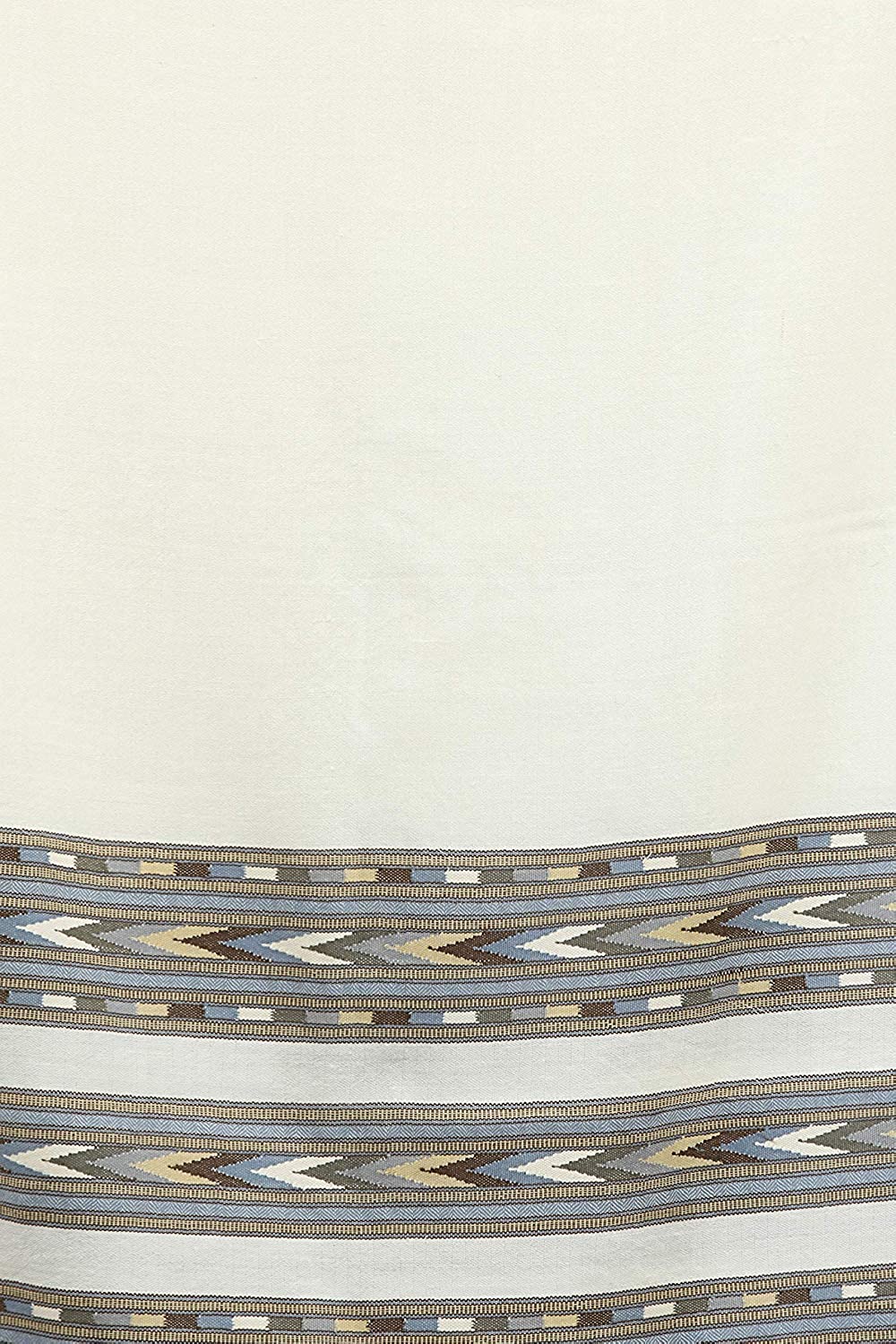 Pearl-White Shawl from Kullu Triple - Off-White