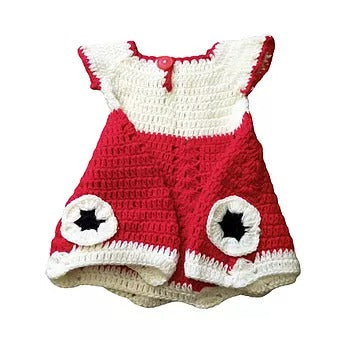 woolen baby FROCK  0- 12 months