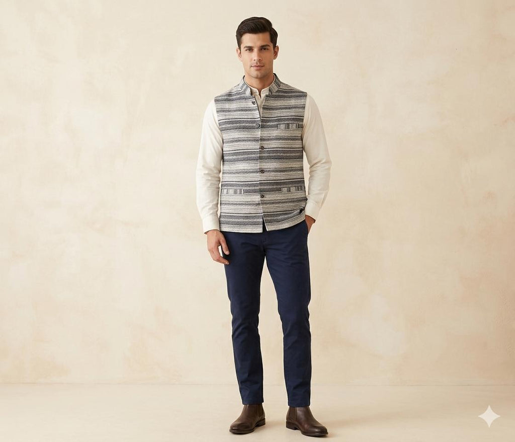 himachali half jacket for mens himachali sadri for men kullu jacket for mens nehru jacket himachal Pradesh himachali traditional dress