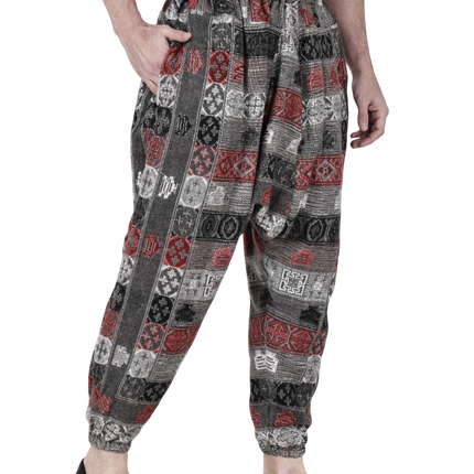 Pajama for men loose yoga chess design