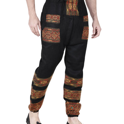 Woolen pajamas for winter black