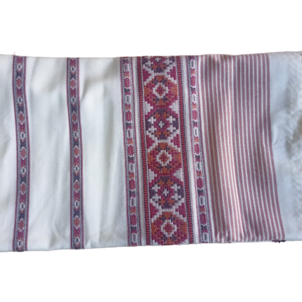 Hand Woven PASHMINA WHITE  Shawl Beautiful Hand Woven Embroidered FOR Women