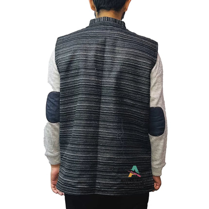 gaddi coat himachal winter wear winter clothes to wear in Shimla nehru jacket design black nehru jacket