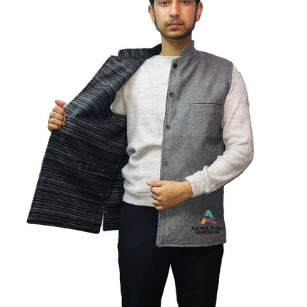 gaddi coat himachal winter wear winter clothes to wear in Shimla nehru jacket design black nehru jacket