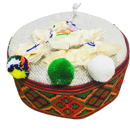 Pahadi topi kinnauri topi kinnauri topi with flower kangri topi himachali cap shop in chandigarh