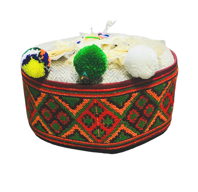 Pahadi cap kullu cap himachali cap kullu cap drawing kullu cap of himachal Pradesh  Pahadi topi kullu cap kullu topi himachal cap himachal topi pharai topi Pahadi topi manali cap himachali topi himachali cap kullu cap with flower