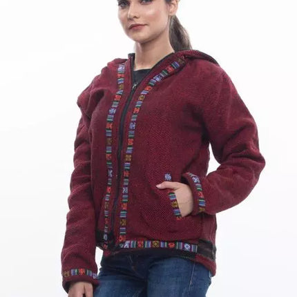 Pahadi hoodie Pahari Uttarakhand woolen hoodie for girls pahadi hoodie online shopping