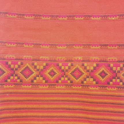 Hand Woven PASHMINA RUST COLOR  Shawl Beautiful Hand Woven Embroidered FOR WOMEN