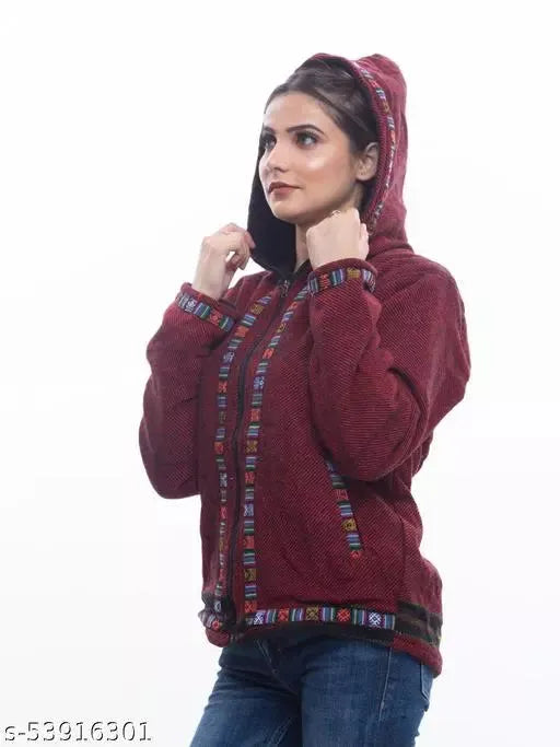 Pahadi hoodie Pahari Uttarakhand woolen hoodie for girls pahadi hoodie online shopping