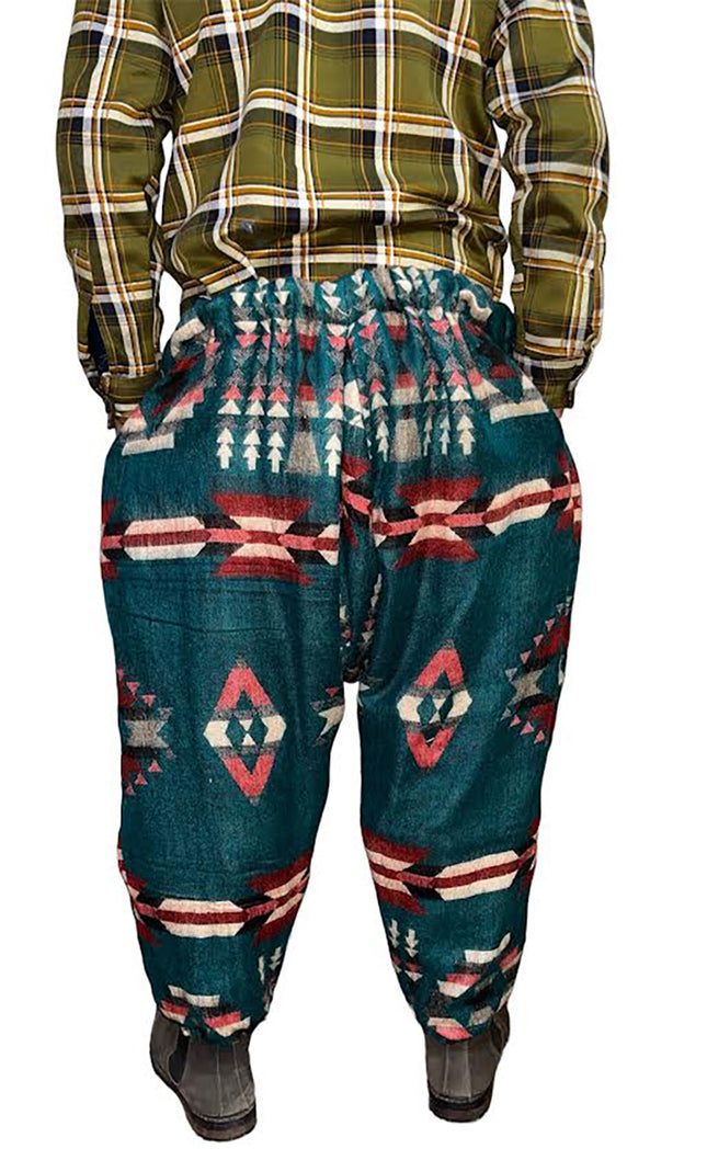 Wool super Soft Warm Pajamas WITH KULLU PATTI WORK yoga pajama green