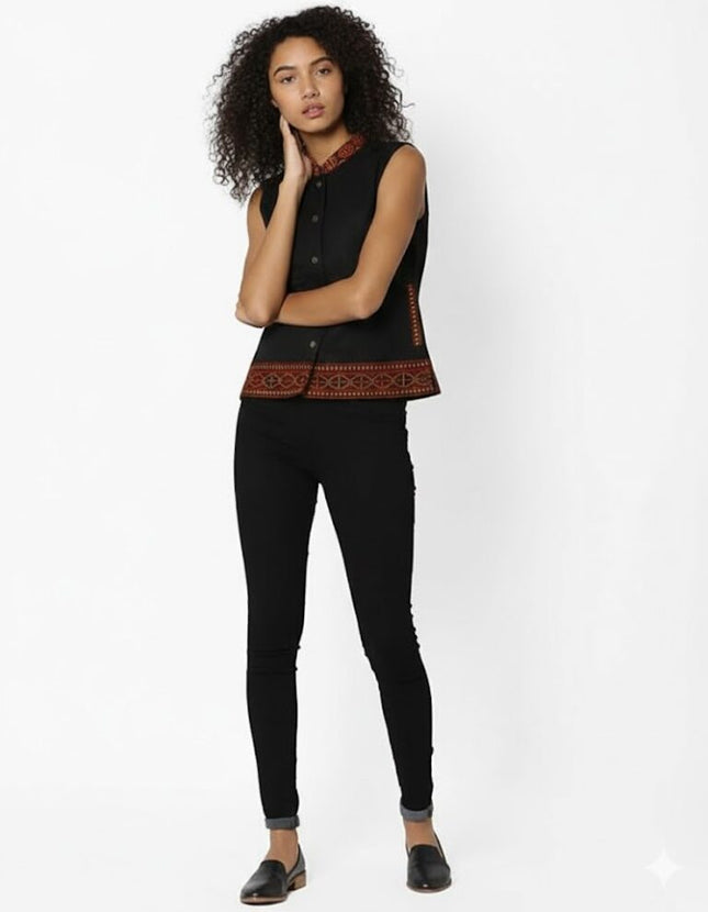 himachali traditional jacket STYLISH WOOLEN WINTER WEAR JACKET FOR WOMEN IN SHORT